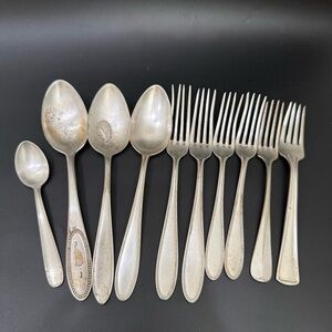Assortment of Vintage Silver-plate Flatware